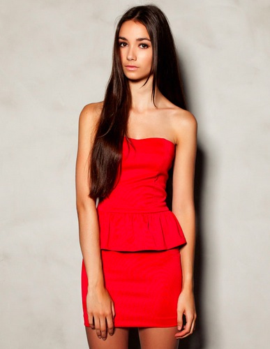 red dress pull and bear