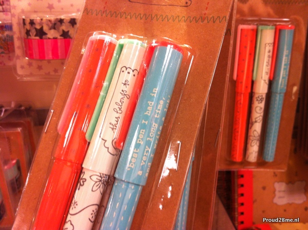 Hema notitieboekjes tape pennen schoolspullen proud2Bme
