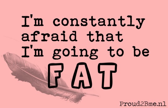 bang om dik te worden