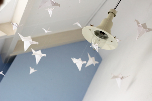 origami birds diy kamer 