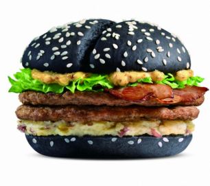 zwarte hamburger