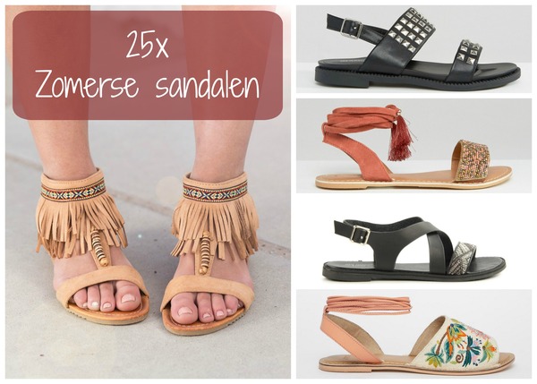 zomerse sandalen