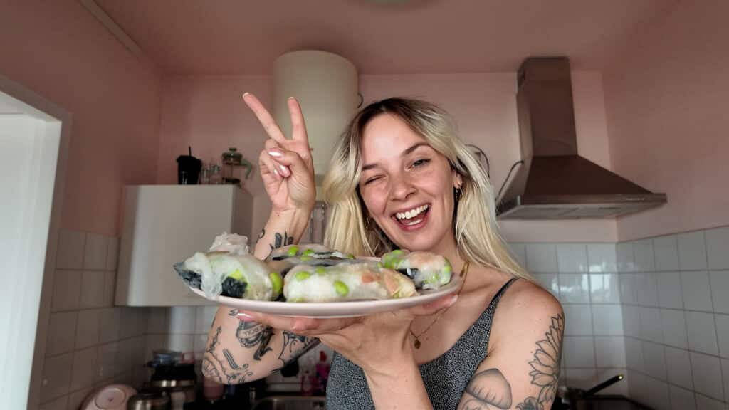 Sushi-springrolls maken + Q&A 