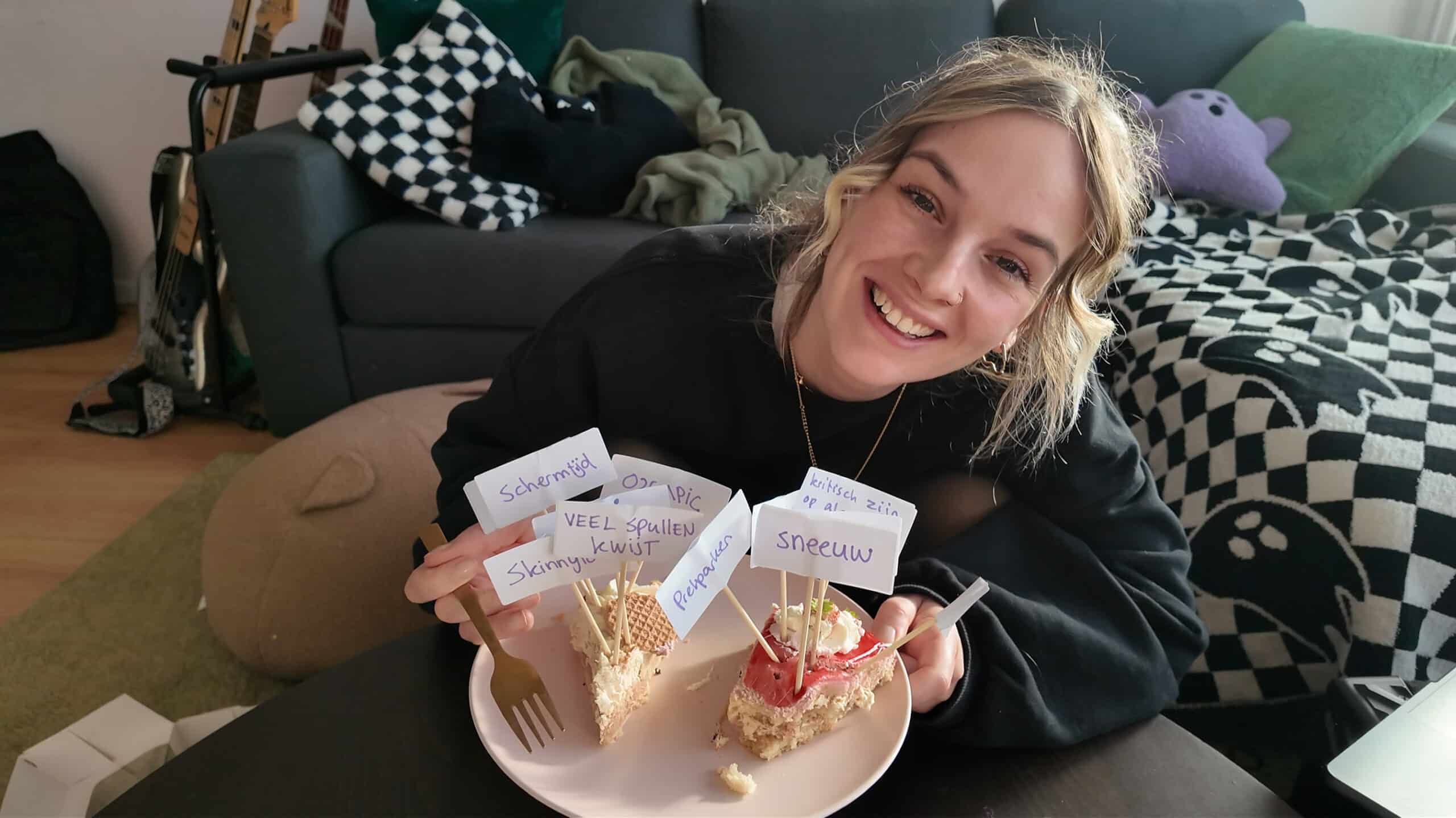 Taart eten + de ups en downs van 2025