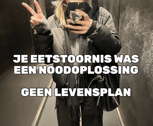 Een eetstoornis is een noodoplossing