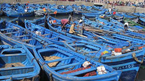 Vissersbootjes Marokko