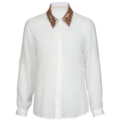 witte blouse met kraagje