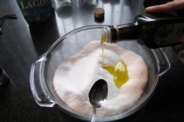 olijfolie badzout
