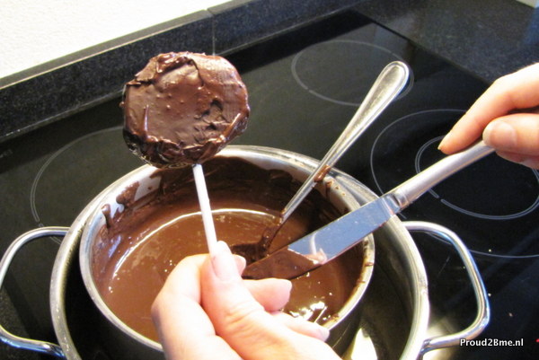 kiwi dippen in chocolade