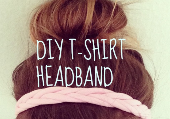 meesterwerk overeenkomst boycot DIY haarband met een T-shirt - Fashionblog - Proud2bme