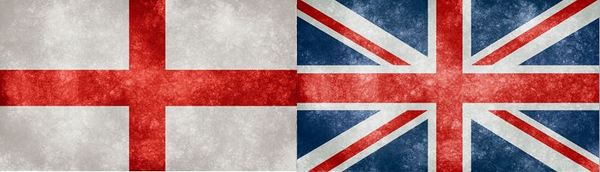 Engelse en Britse vlag