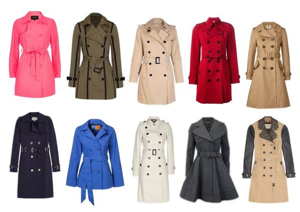 trench coat polyvore