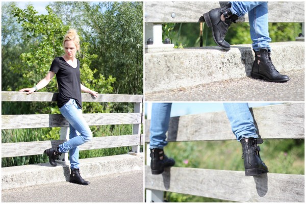 cut out boots outfit foto ootd