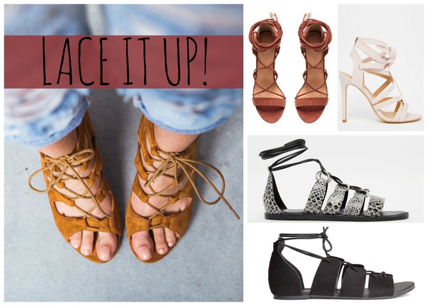 Rijd weg belofte Gastheer van Trend: lace it up heels en sandalen - Fashionblog - Proud2bme