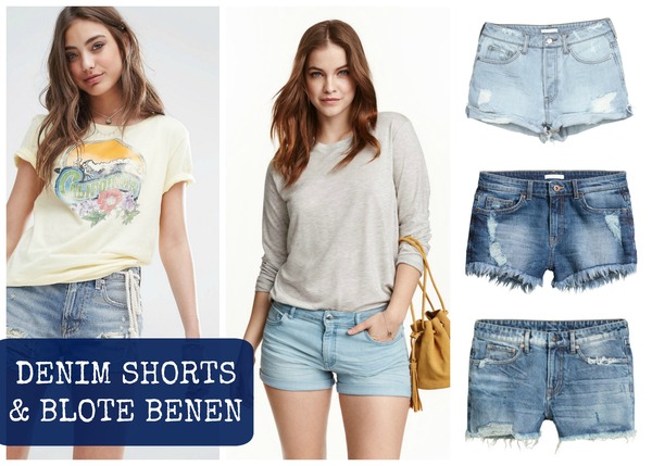 Hectare Liever inkomen Denim shorts en blote benen - Fashionblog - Proud2bme