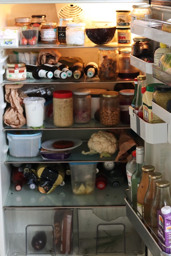 De koelkast van een veganist